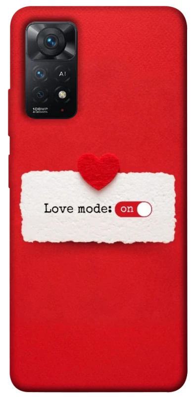 Чехол на Xiaomi Redmi Note 11 Pro 4G/5G Love Mode ON фото 1 из 1