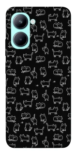 Чохол на Realme C33 Black Cats фото 1 з 1