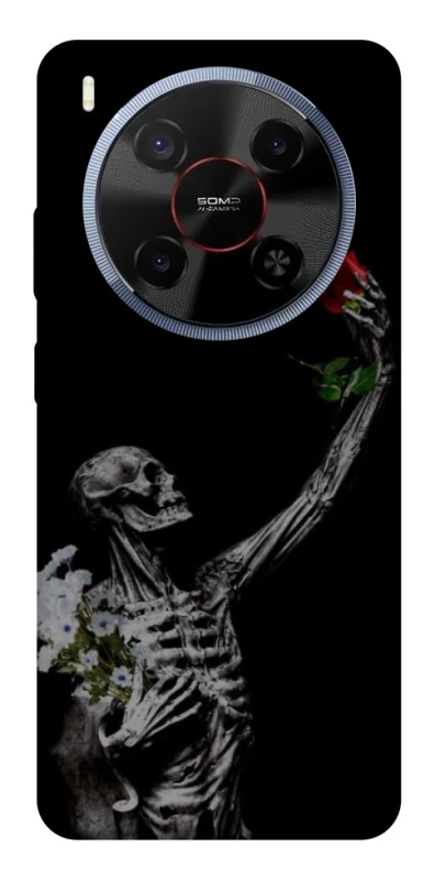 Чехол на ZTE Blade V70 Max Skeleton vs Rose фото 1 из 1