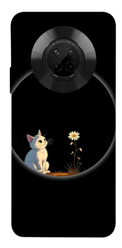 Чохол на Huawei Y9a Cat and flower фото 1 з 1