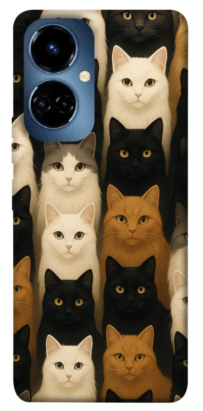 Чохол на TECNO Camon 19 Pro Colorful Cat Collage фото 1 з 1
