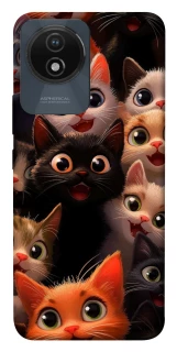 Чохол на Vivo Y02 happy cats фото 1 з 1