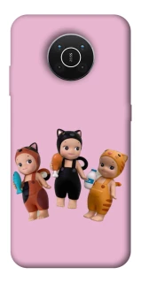 Чохол на Nokia X10 / X20 Cat Cafe Trio фото 1 з 1