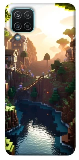 Чехол на Samsung Galaxy M12 Minecraft sunset фото 1 из 1