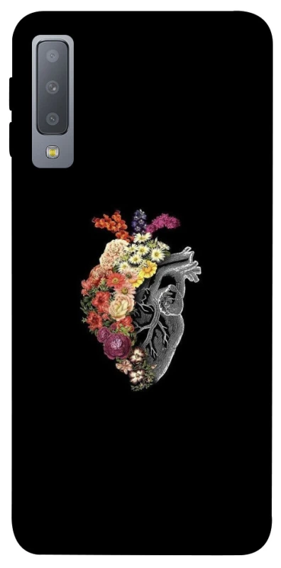 Чохол на Samsung A750 Galaxy A7 (2018) Heart with flowers фото 1 з 1