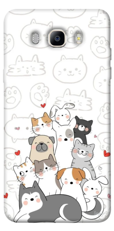 Чехол на Samsung J510F Galaxy J5 (2016) Funny Pets фото 1 из 1