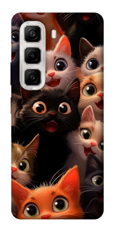 Чохол на Infinix Hot 50 4G happy cats фото 1 з 1