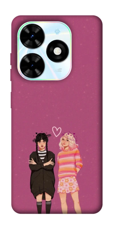 Чохол на TECNO Spark Go 2024 Raven & Rainbow Wednesday фото 1 з 1