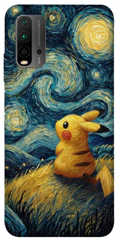 Чохол на Xiaomi Redmi 9T Pikachu and Van Gogh фото 1 з 1