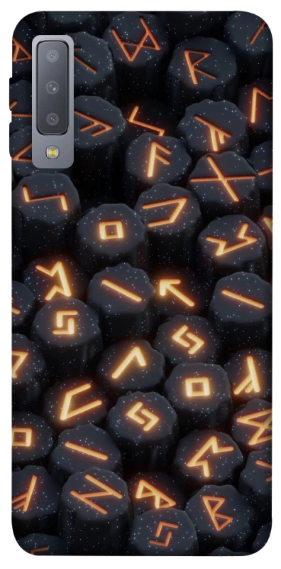 Чехол на Samsung A750 Galaxy A7 (2018) Огненые руны фото 1 из 1
