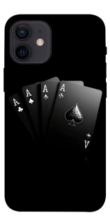Чехол на Apple iPhone 12 mini (5.4") Black Cards фото 1 из 1