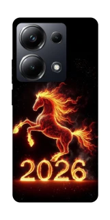 Чохол на Xiaomi Poco M6 Pro 4G Red Fire Horse ver.1 фото 1 з 1