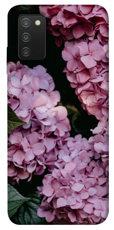 Чехол на Samsung Galaxy A03s Розовые гартензии фото 1 из 1