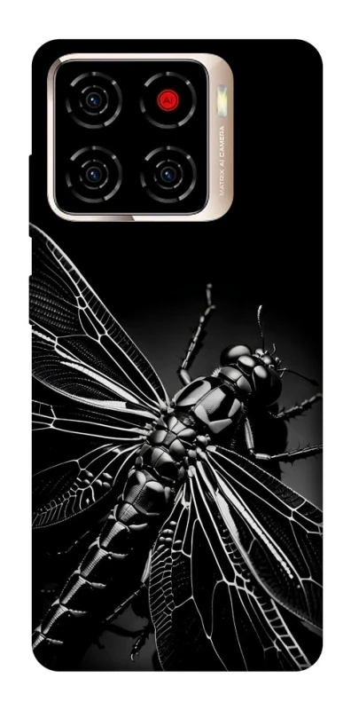 Чохол на ZTE Blade A56 Black dragonfly фото 1 з 1
