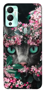 Чехол на Infinix Hot 12 Play Кот в цветах фото 1 из 1