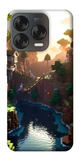 Чохол на ZTE Blade V70 Design Minecraft sunset фото 1 з 2