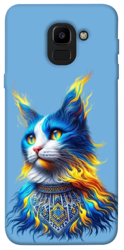 Чохол на Samsung J600F Galaxy J6 (2018) Кіт патріот фото 1 з 1