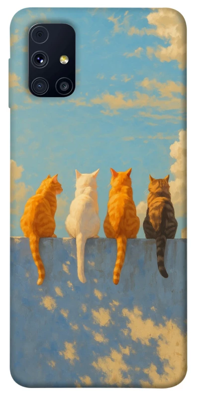 Чохол на Samsung Galaxy M31s cats on wall фото 1 з 1