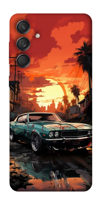Чехол на Samsung Galaxy M55 Car at sunset фото 1 из 1