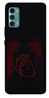 Чехол на Motorola Moto G60 Красное сердце фото 1 из 1