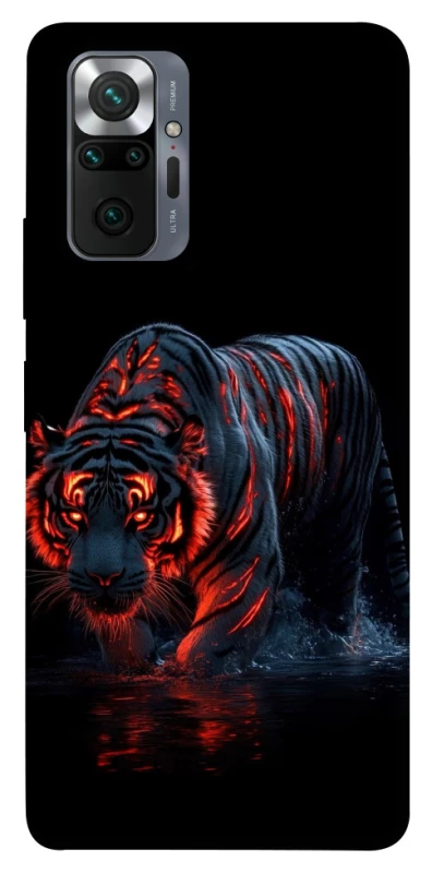 Чохол на Xiaomi Redmi Note 10 Pro fire tiger фото 1 з 1