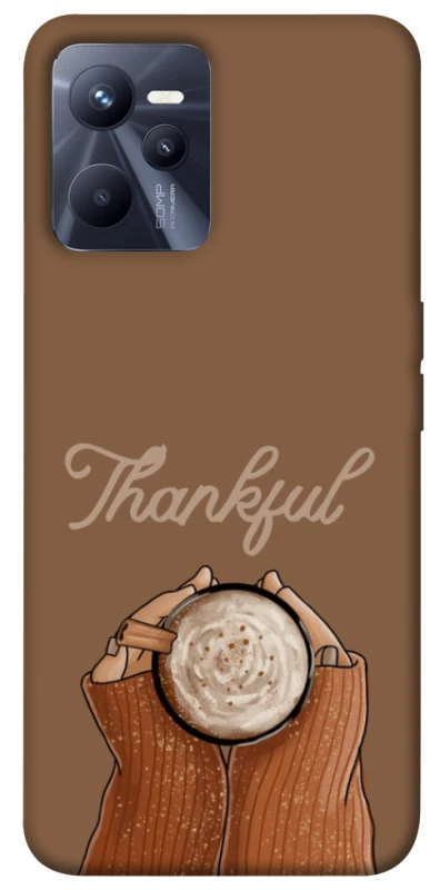 Чехол на Realme C35 Thankful coffee фото 1 из 1