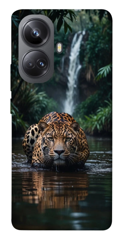 Чохол на Realme 10 Pro+ Leopard in water фото 1 з 1