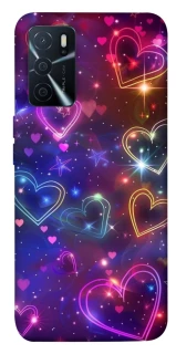 Чохол на Oppo A16s / A16 Drawn hearts фото 1 з 1