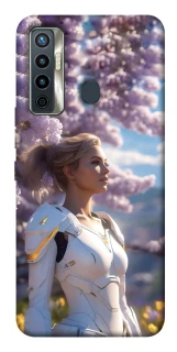 Чехол на TECNO Camon 17 Cyber space girl ver.1 фото 1 из 1