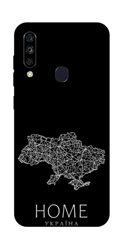 Чохол на ZTE Blade A7 (2020) Ukraine black map фото 1 з 1