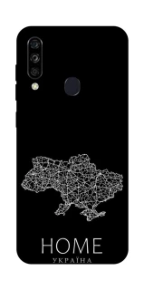 Чехол на ZTE Blade A7 (2020) Ukraine black map фото 1 из 1