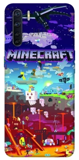 Чехол на Oppo A91 Minecraft world фото 1 из 1