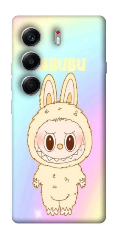 Чехол на Tecno Camon 40 Fluffy Rainbow Labubu фото 1 из 1