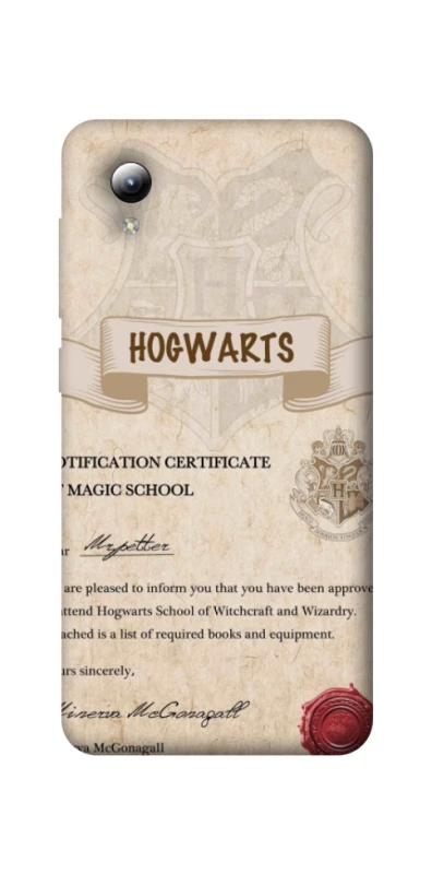 Чехол на ZTE Blade A3 (2019) The Hogwarts acceptance letter фото 1 из 1