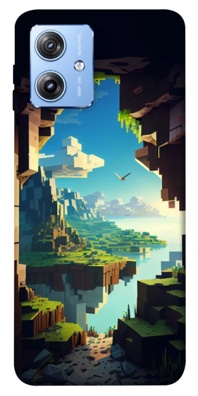 Чохол на Motorola Moto G84 Minecraft sunrise фото 1 з 1