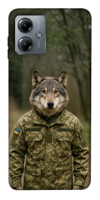 Чохол на Motorola Moto G14 Вовк захисник фото 1 з 1