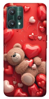 Чехол на Realme 9 Pro bear in hearts фото 1 из 1