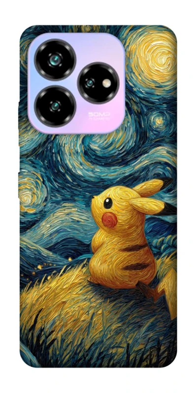 Чохол на ZTE Nubia V60 Desing Pikachu and Van Gogh фото 1 з 1