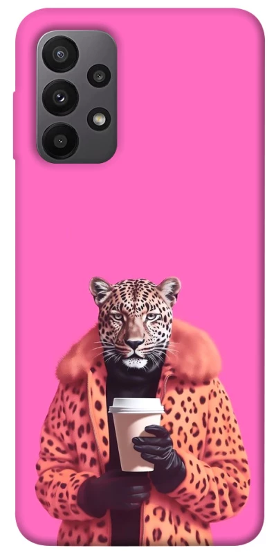 Чехол на Samsung Galaxy A23 4G Леопард с кофе фото 1 из 1