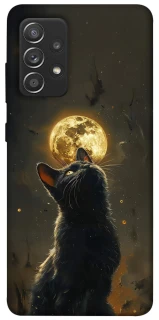 Чохол на Samsung Galaxy A52 4G / A52 5G Кіт під місяцем v2 фото 1 з 1