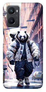 Чехол на Oppo A96 Панда курьер фото 1 из 1