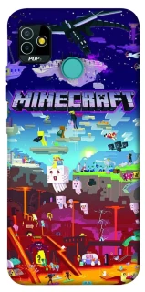 Чехол на TECNO POP 5 Minecraft world фото 1 из 1