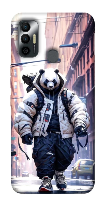 Чохол на TECNO Spark 7 Панда кур'єр фото 1 з 1