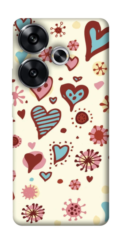 Чохол на Xiaomi Poco F6 Pretty hearts фото 1 з 1
