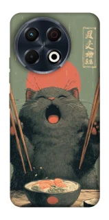 Чехол на TECNO Spark 30 Pro (KL7) Hungry Cat фото 1 из 1