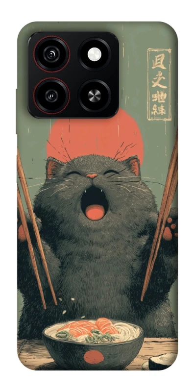 Чехол на ZTE Blade A35 4G Hungry Cat фото 1 из 1