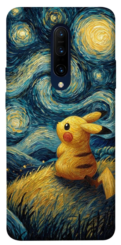 Чехол на OnePlus 7 Pro Pikachu and Van Gogh фото 1 из 1
