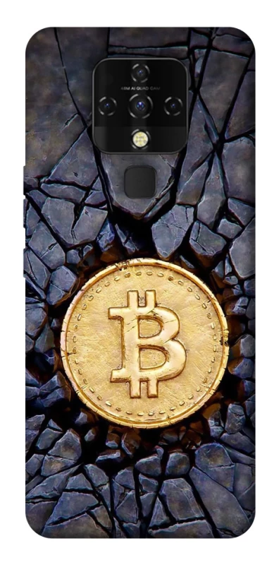 Чехол на TECNO Camon 16 SE Bitcoin cracks фото 1 из 1