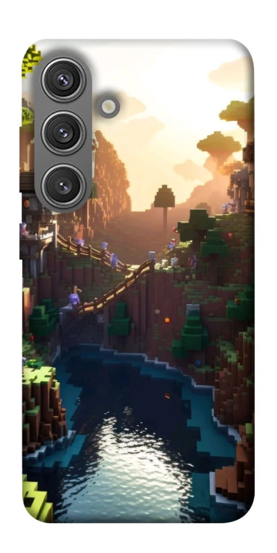 Чохол на Samsung Galaxy S24+ Minecraft sunset фото 1 з 1