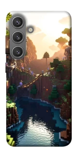 Чехол на Samsung Galaxy S24+ Minecraft sunset фото 1 из 1